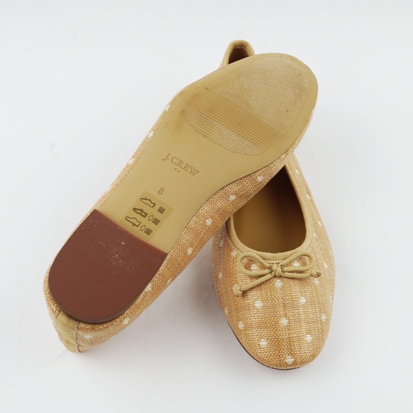 J.CREW Size 8 Woven Ballet Flats in Natural $128 BW873 - Picture 7 of 7